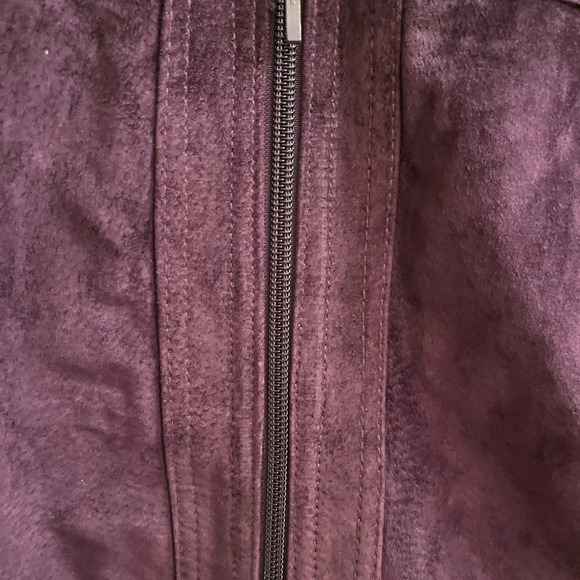 YVONNE MARIE~PURPLE JACKET~100% LEATHER~NWOT~ - Picture 6 of 9